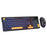 T-WOLF TF330 Wired Gaming Keyboard Mouse Combo Set 98 Keys 7200 DPI Keyboard Mouse with RGB Backlit - Navy Blue + Black Set - 2