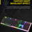 T-WOLF TF240 4 in 1 Gaming Combo Set Keyboard with Backlit Optical Mouse Headset Mousepad for PC / Laptop - Black - 5