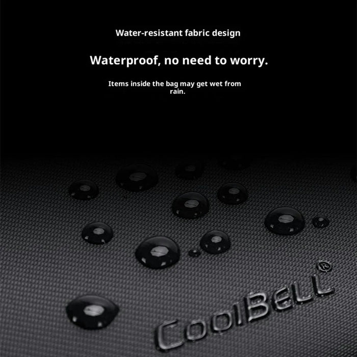 COOLBELL CB-2131 Laptop Bag 15 Inch Business Briefcase Messenger Bag Trolley Sleeve for Men Commute / Travel - Black - 5