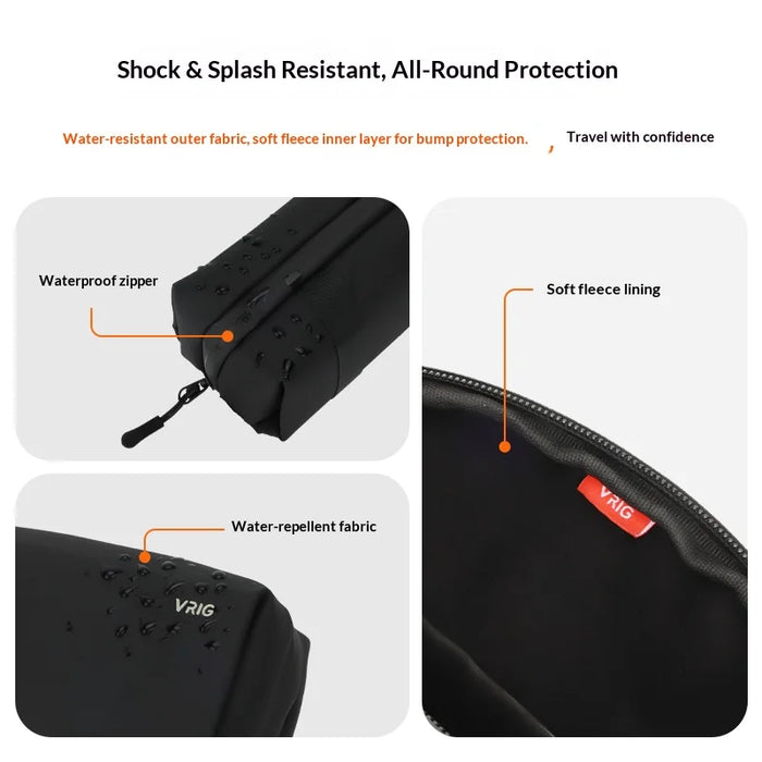 VRIG AC-55 For DJI Osmo Pocket 3 Camera Fleece Lined Storage Case Waterproof Oxford Fabric Protective Bag - 3