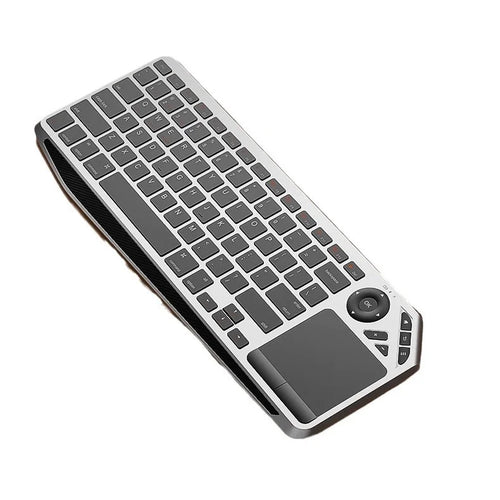 Bluetooth-compatible Wireless Keyboard with Touchpad for Laptop/Tablet/Phone Trackpad Keyboard - Grey+Black - 1