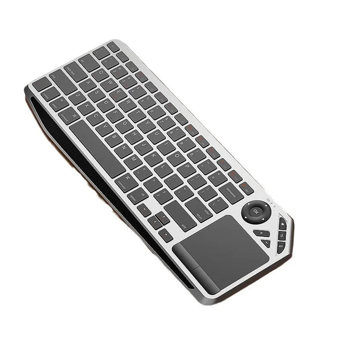 Bluetooth-compatible Wireless Keyboard with Touchpad for Laptop/Tablet/Phone Trackpad Keyboard - Grey+Black - 1