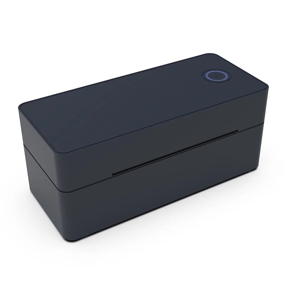 ZJ-9260 110mm Paperless Label Printer Bluetooth-Compatible 160mm / s 203DPI Direct Thermal Printer with USB Port and Stand - US Plug  /  Black - 1