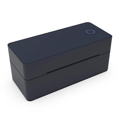 ZJ-9260 110mm Paperless Label Printer Bluetooth-Compatible 160mm / s 203DPI Direct Thermal Printer with USB Port and Stand - US Plug  /  Black - 1