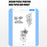 A403 A4 Bluetooth-Compatible Thermal Printer USB Wireless Direct Printer for A4  /  A5 Thermal Paper - 5