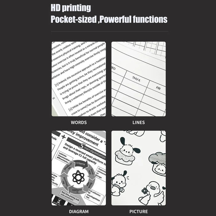A403 A4 Bluetooth-Compatible Thermal Printer USB Wireless Direct Printer for A4  /  A5 Thermal Paper - 6