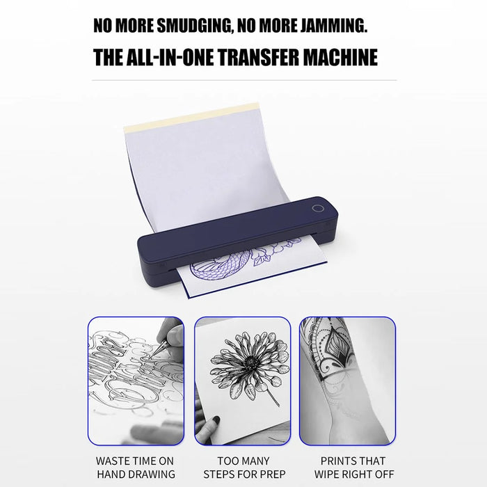 A403 A4 Bluetooth-Compatible Thermal Printer USB Wireless Direct Printer for A4  /  A5 Thermal Paper - 7