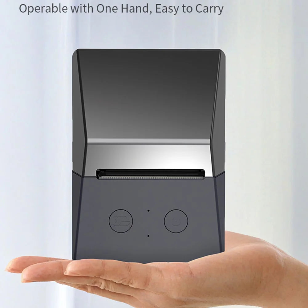 ZJ-5820 58mm Handheld Thermal Label Printer USB and Bluetooth-Compatible Portable Printer Fast Clear Printing with Paper-Out Indicator - 6