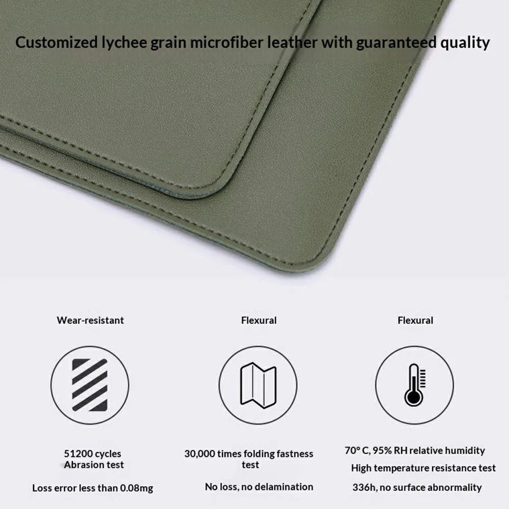 For 15  /  16 Inch Laptop Tote Bag Accordion Design Single Layer Pocket Large Capacity Notebook Handbag - Green - 4