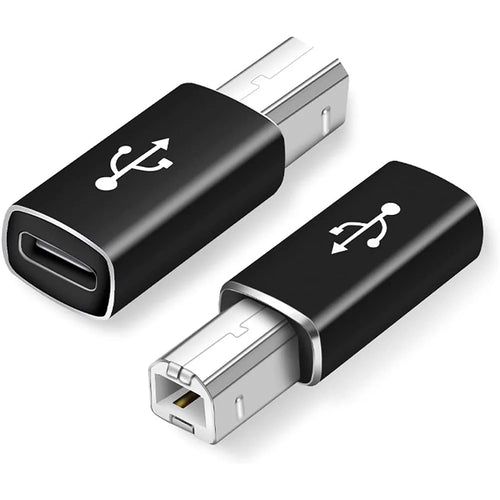 XQ-ZH0012 Type-C to MIDI Adapter USB-C Female to MIDI Converter Connector for Electronic Musical Instrument Printer - Black - 1