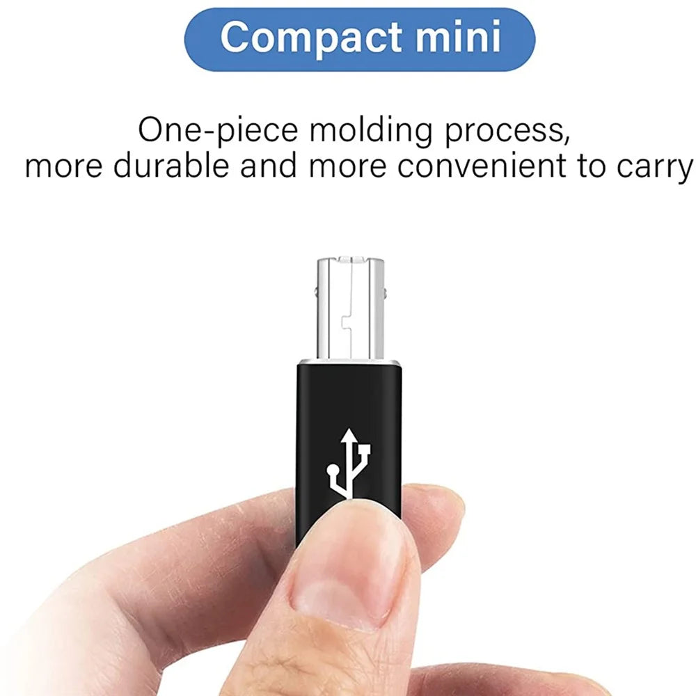 XQ-ZH0012 Type-C to MIDI Adapter USB-C Female to MIDI Converter Connector for Electronic Musical Instrument Printer - Black - 4