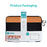 COTECI 15 - 16 Inch Laptop Sleeve Shockproof Notebook Bag for Bussiness Trip Travel - Orange / Black - 5