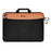 COTECI 13 - 14 Inch Laptop Bag Front Pocket Notebook Handbag Pouch for Travel School - Orange / Black - 1