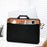 COTECI 13 - 14 Inch Laptop Bag Front Pocket Notebook Handbag Pouch for Travel School - Orange / Black - 3