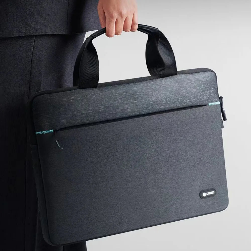 COTECI 13 - 14 Inch Laptop Bag Notebook Carrying Bag Handbag for Business Office Work - Dark Grey - 3