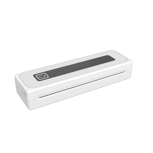 A4B 200 DPI Portable Bluetooth-compatible Printer Inkless Thermal Printer for Home/Office/Study - White - 1