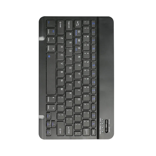 10 Inch Wireless Bluetooth-compatible Keyboard with 12 Function Keys for Smartphone/Tablet/Laptop - Black - 1