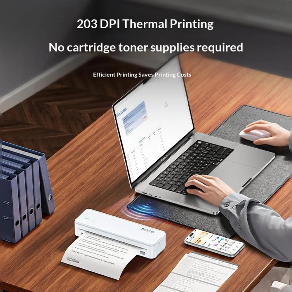 YESIDO SP11 A4 Thermal Printer Portable Bluetooth-compatible Battery Powered Printing Machine for Office - 5