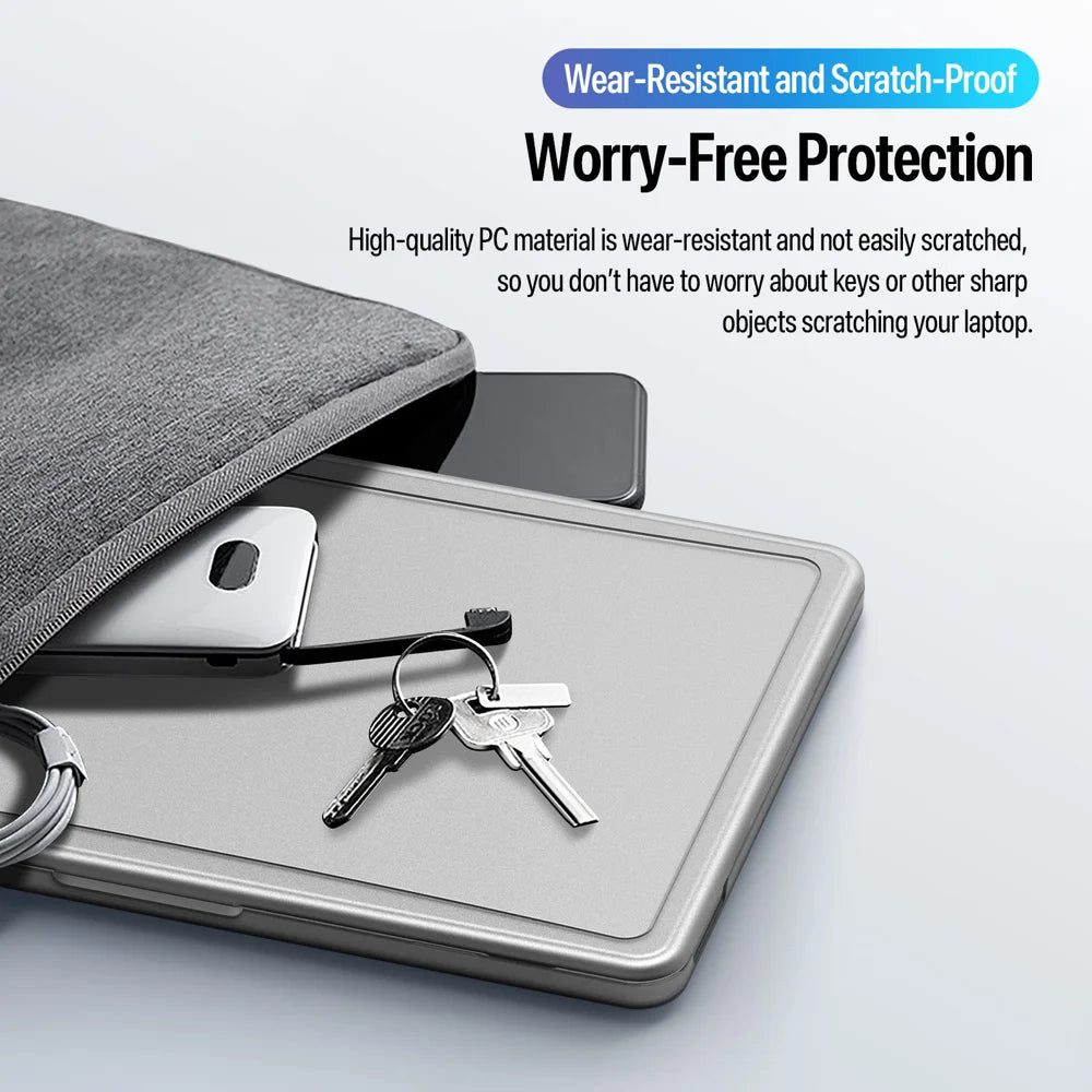 Dux Ducis For MacBook Neo 13 inch (2026) LCGB Series Hard PC Laptop Case Notebook Protective Cover - Translucent Black - 6