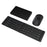 KB018 Mini Portable Foldable Bluetooth-compatible Wireless Keyboard 2.4G Mouse Set Home Office Computer Keyboard + Mouse - Black - 1