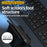 KB018 Mini Portable Foldable Bluetooth-compatible Wireless Keyboard 2.4G Mouse Set Home Office Computer Keyboard + Mouse - Black - 5