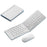 B203B Mini Portable Bluetooth-compatible Wireless Folding Keyboard Mouse Set Rechargeable 67Keys Home Office Computer Keyboard + Mouse - White - 1
