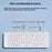 B203B Mini Portable Bluetooth-compatible Wireless Folding Keyboard Mouse Set Rechargeable 67Keys Home Office Computer Keyboard + Mouse - White - 4