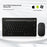 CMK108 Mini Bluetooth-compatible 2.4G Dual Mode Wireless Keyboard Mouse Set Rechargeable Keyboard Mouse Combo with Phone Tablet Stand - Black - 5