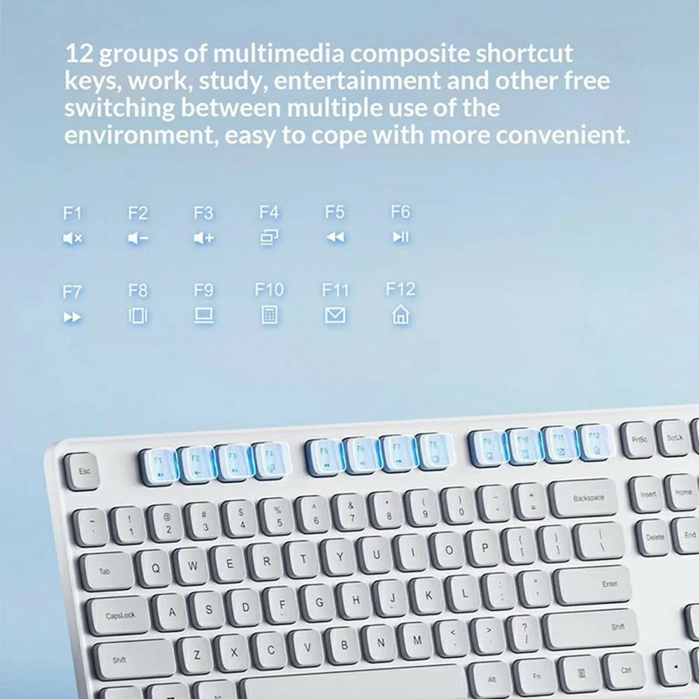 XIAOMI WXJS03YM 104-Key Wireless Keyboard and 1000DPI Mouse Combo Set for Home Office (Chinese Version) - Black - 2