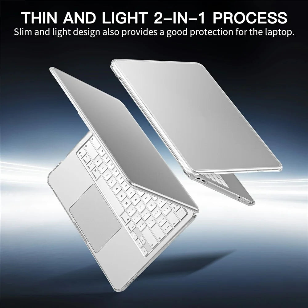 For MacBook Neo 13 inch (2026) Drop Proof Protective Case Matte PC + TPU Laptop Cover - Transparent - 6