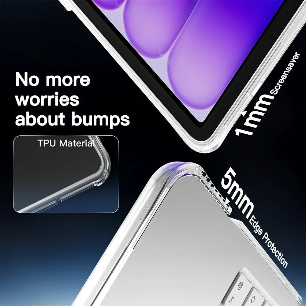 For MacBook Neo 13 inch (2026) Drop Proof Protective Case Matte PC + TPU Laptop Cover - Transparent - 7
