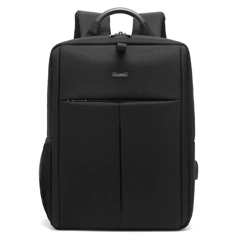 COOLBELL CB-6107S Waterproof Business Backpack 25L Travel Shoulder Bag for 15.6 Inch Laptop with External USB Charging Port - Black - 1