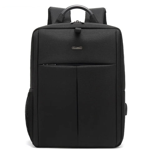 COOLBELL CB-6107S Waterproof Business Backpack 25L Travel Shoulder Bag for 15.6 Inch Laptop with External USB Charging Port - Black - 1