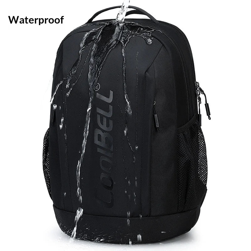 COOLBELL 8330 Outdoor Travel Large Capacity Backpack for Men 24L Waterproof Business Laptop Bag - Black - 4