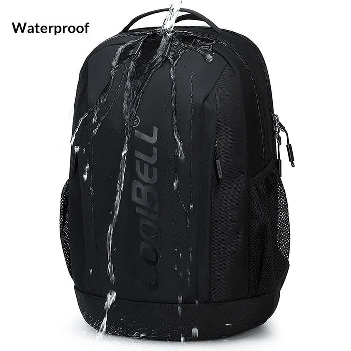 COOLBELL 8330 Outdoor Travel Large Capacity Backpack for Men 24L Waterproof Business Laptop Bag - Black - 4