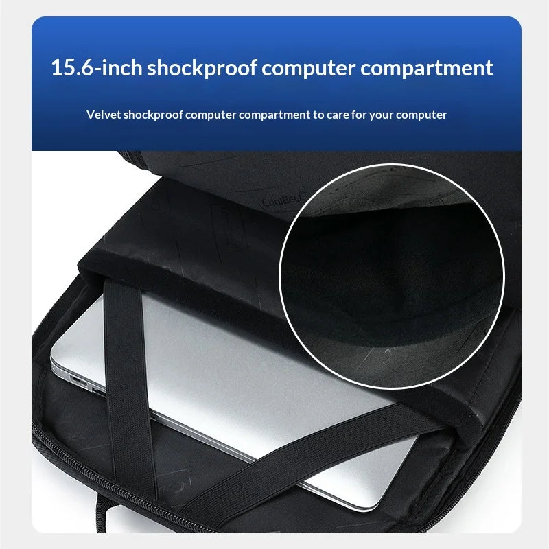 COOLBELL 8330 Outdoor Travel Large Capacity Backpack for Men 24L Waterproof Business Laptop Bag - Black - 5