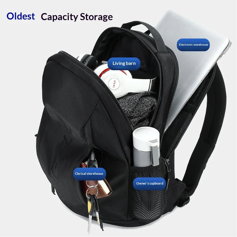 COOLBELL 8330 Outdoor Travel Large Capacity Backpack for Men 24L Waterproof Business Laptop Bag - Black - 6