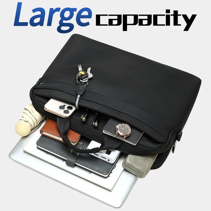 COOLBELL CB-2133 Business Laptop Bag for 15.6 inch Notebook Waterproof Briefcase Messenger Bag - Black - 6