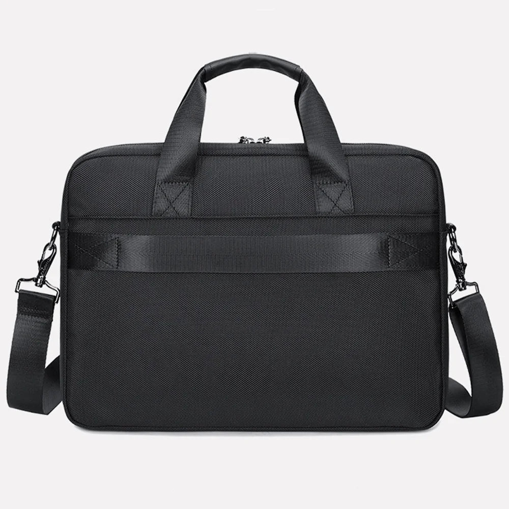COOLBELL Business Briefcase for 15.6 Inch Laptop Waterproof Messenger Bag with Shoulder Strap - Black - 2