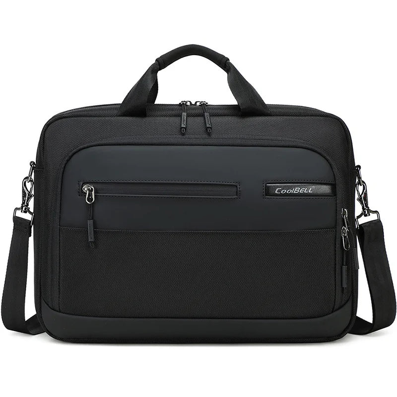 COOLBELL CB-2135 Shockproof Shoulder Bag for 15.6 inch Laptop Waterproof Business Notebook Briefcase - 2135 Black - 1