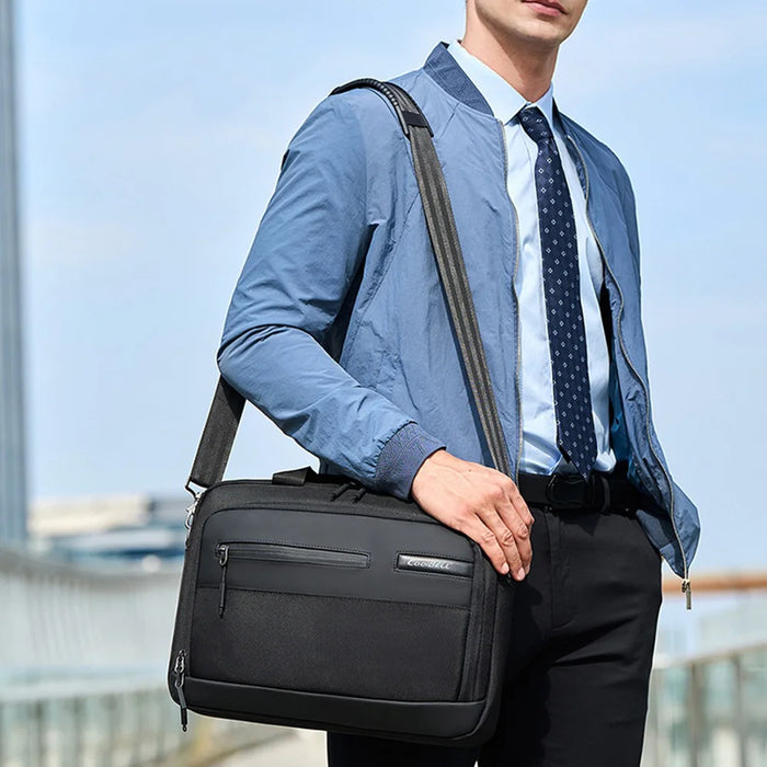 COOLBELL CB-2135 Shockproof Shoulder Bag for 15.6 inch Laptop Waterproof Business Notebook Briefcase - 2135 Black - 4