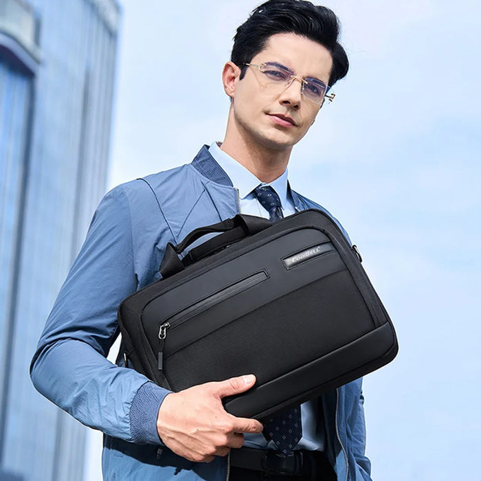 COOLBELL CB-2135 Shockproof Shoulder Bag for 15.6 inch Laptop Waterproof Business Notebook Briefcase - 2135 Black - 5