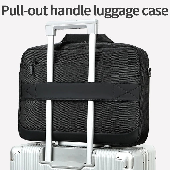 COOLBELL CB-2135 Shockproof Shoulder Bag for 15.6 inch Laptop Waterproof Business Notebook Briefcase - 2135 Black - 7