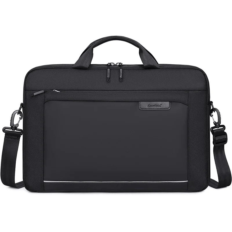 COOLBELL CB-2138 Waterproof Laptop Messenger Bag for 17.3 Inch Notebook Business Briefcase with Shoulder Strap - Black - 1