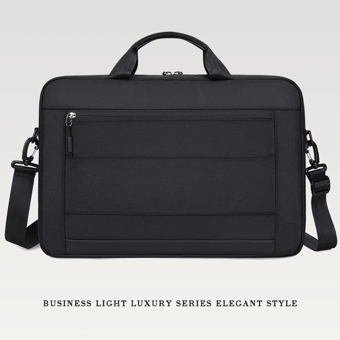 COOLBELL CB-2138 Waterproof Laptop Messenger Bag for 17.3 Inch Notebook Business Briefcase with Shoulder Strap - Black - 2