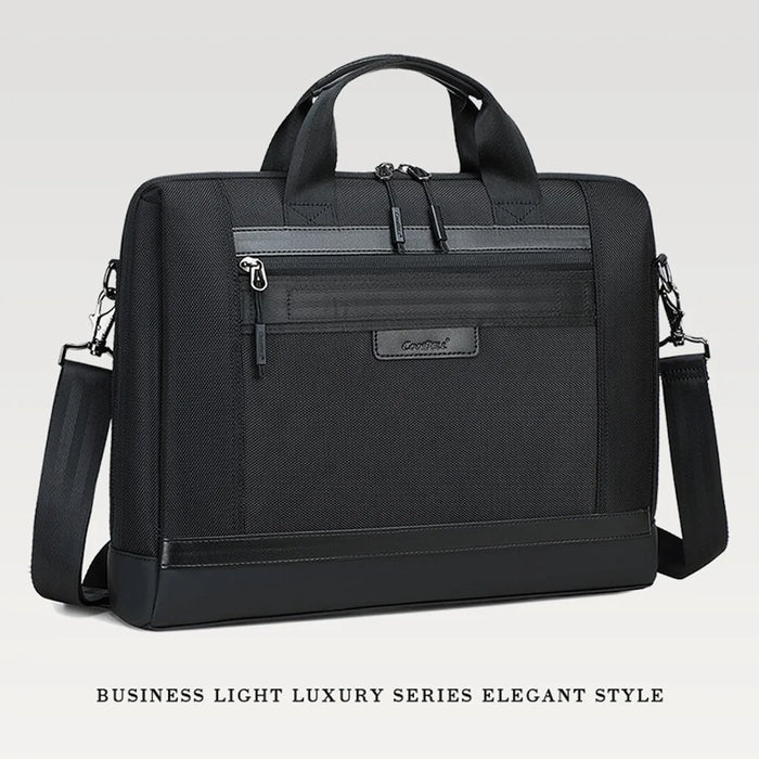 COOLBELL CB-2136 15.6 Inch Laptop Bag Men Business Briefcase Waterproof Notebook Carrying Bag - Black - 2