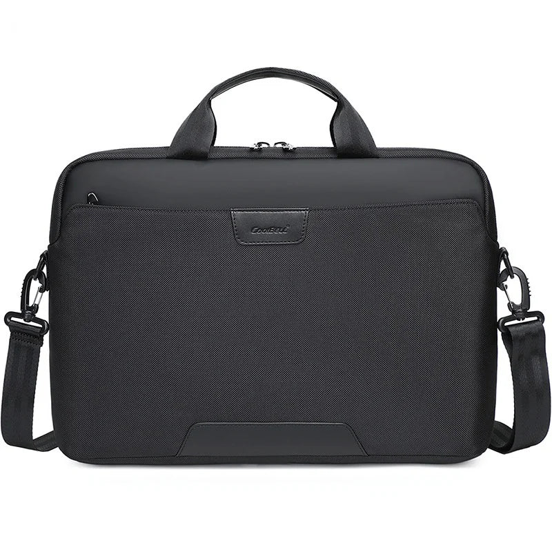 COOLBELL 2150 Business Laptop Bag 15.6 Inch Notebook Messenger Bag for Men Large Capacity Briefcase - Black - 1