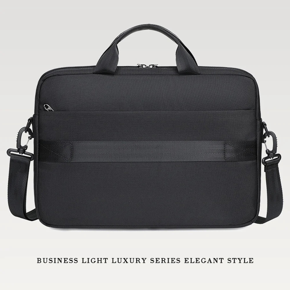 COOLBELL 2150 Business Laptop Bag 15.6 Inch Notebook Messenger Bag for Men Large Capacity Briefcase - Black - 2