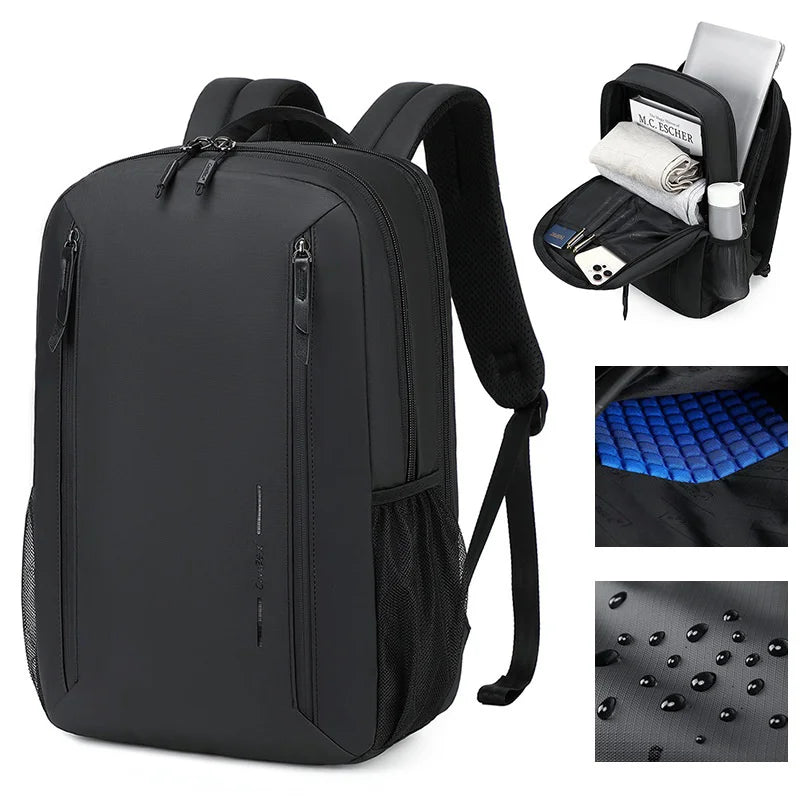 COOLBELL 8319 20L Business Laptop Backpack 15.6 Inch Notebook Carrying Shoulder Bag Waterproof Travel Backpack for Men - Black - 3