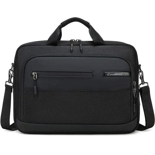 COOLBELL CB-2135 Laptop Bag Waterproof Business Briefcase for 14.4 Inch Notebook Messenger Bag with Shoulder Strap - Black - 1